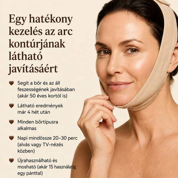 Arcformáló V alakú pánt